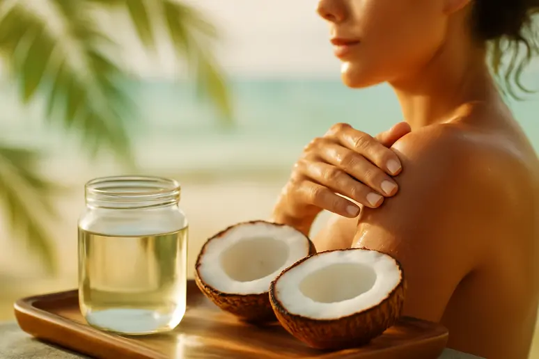 น้ำมันมะพร้าว: สูตรผิวฉ่ำวาวรับซัมเมอร์